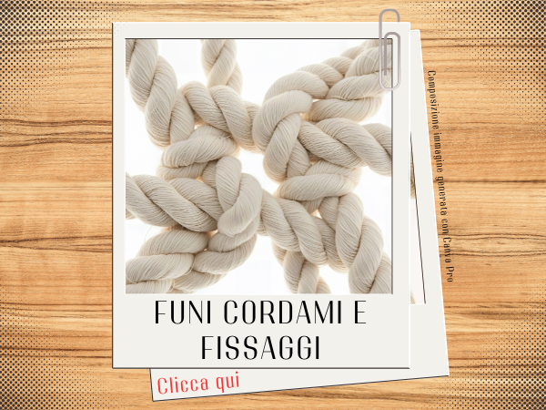 Accessori funi cordami e fissaggi