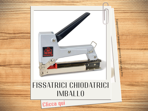 Fissatrici chiodatrici imballo