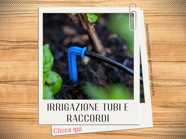 Irrigazione tubi e raccordi