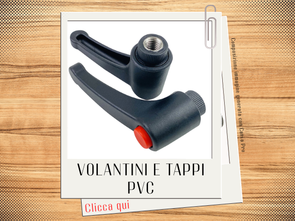 Volantini e tappi pvc