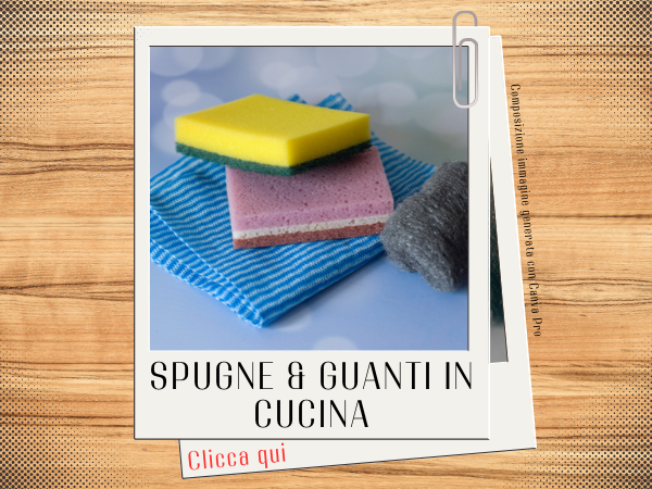 Spugne e guanti cucina