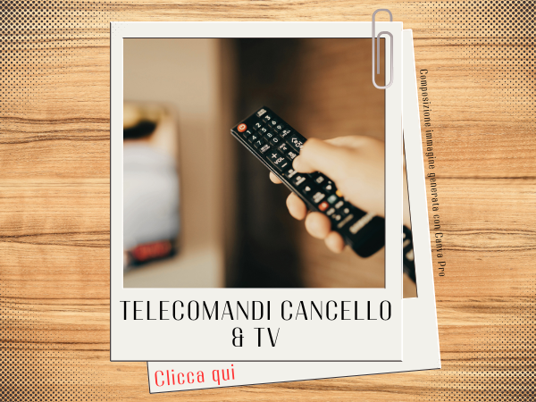 Telecomandi cancello e tv